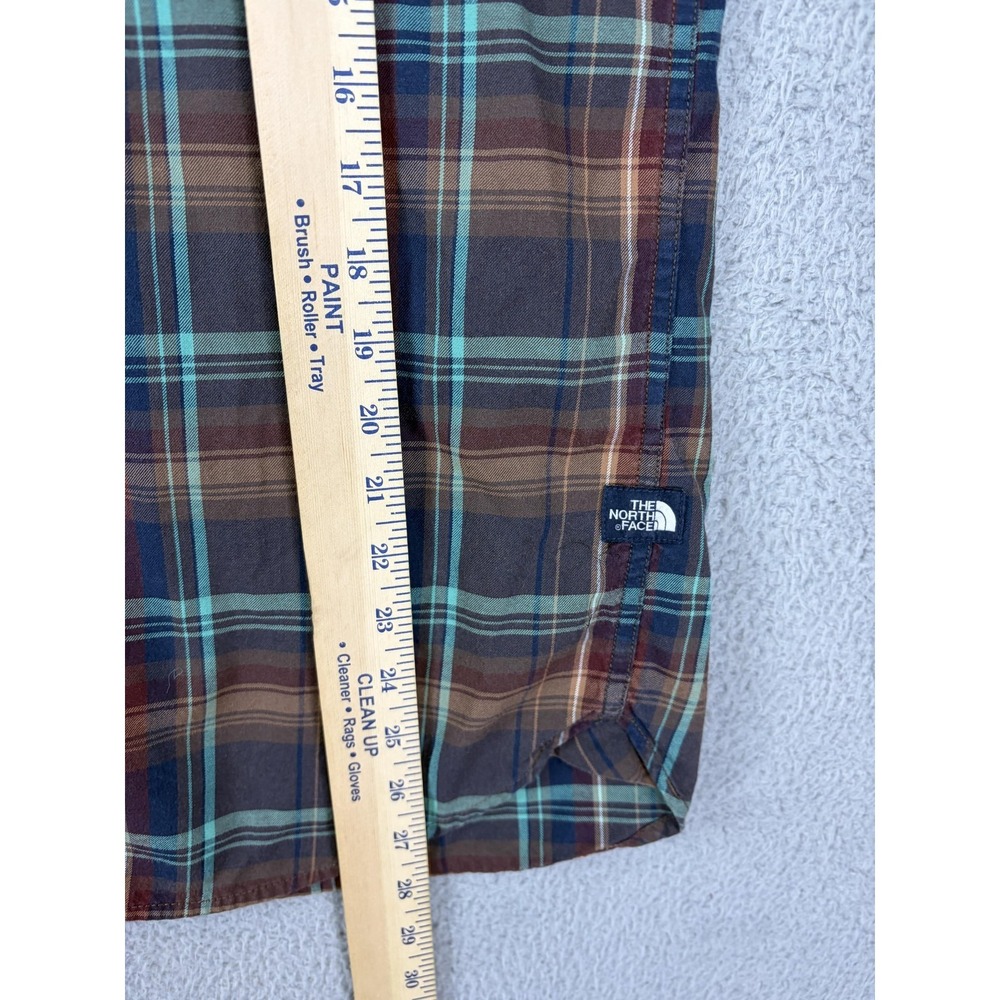 The North Face Shirt Mens Large Brown Plaid Long Sleeve Button Casual Outdoor - Picture 5 of 8